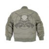 CAZADORA BOMBER PARCHES NIÑO VERDE - Imagen 2
