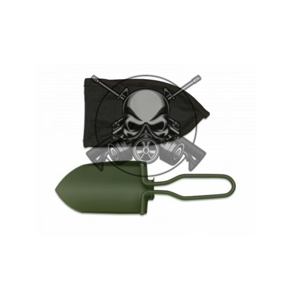 PALA PLEGABLE MINI VERDE FUNDA NEGRA