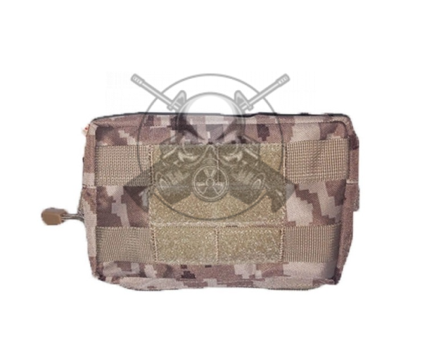 BOLSITO MOLLE RECTANGULAR VELCRO PIXELADO ÁRIDO