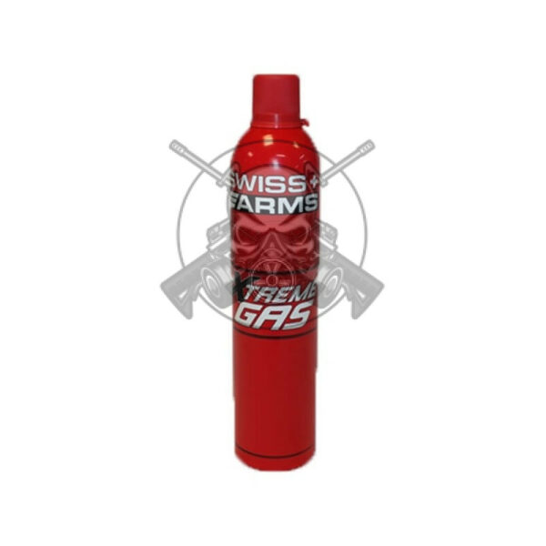 BOTELLA GAS SWISS ARMS 600 ML EXTREME GAS ROJO/GRIS