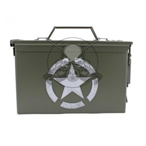 CAJA MUNICIÓN METÁLICA ESTRELLA VERDE