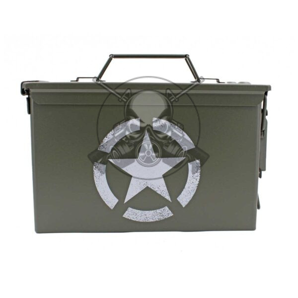 CAJA MUNICIÓN METÁLICA ESTRELLA VERDE
