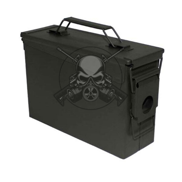 CAJA MUNICIÓN METÁLICA NUEVA VERDE