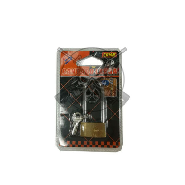 CANDADO SAFETY LARGO 30MM DORADO