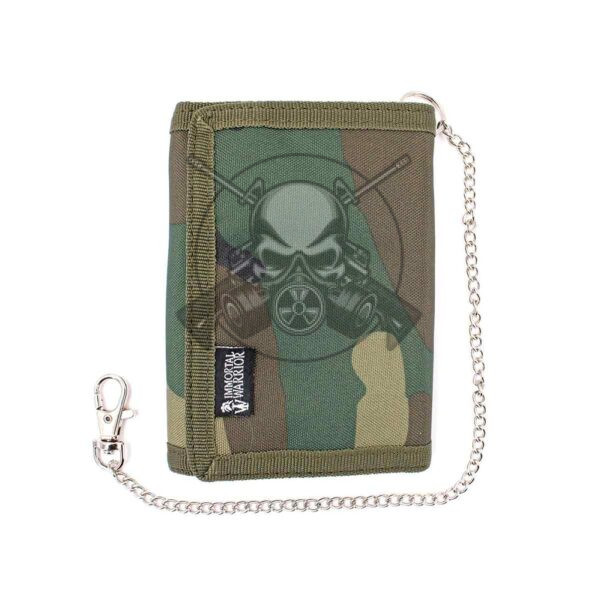 CARTERA NYLON C/CADENA CAMO