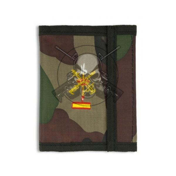 CARTERA NYLON LEGIÓN BORDADA CAMUFLAJE