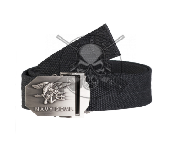 CINTURÓN HEBILLA NAVY SEALS NEGRO