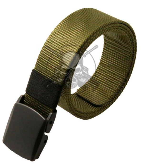 CINTURÓN HEBILLA PVC TAPETA VERDE