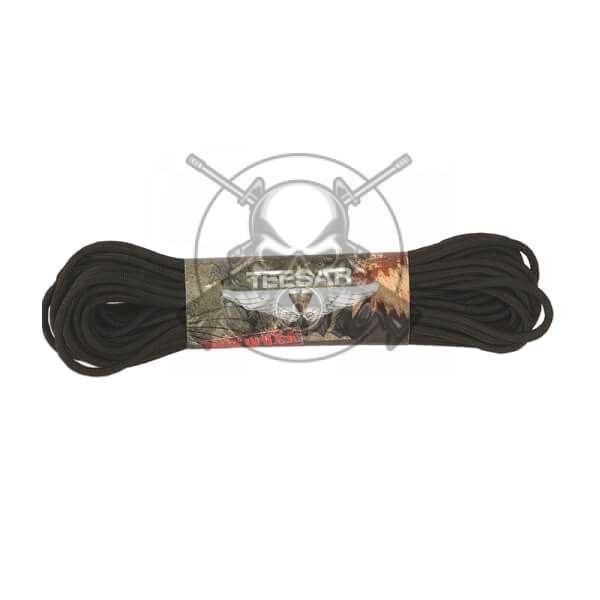 CORDINO PARACORD 550 LB 15 M. NEGRO - Ropa táctica Airsoft