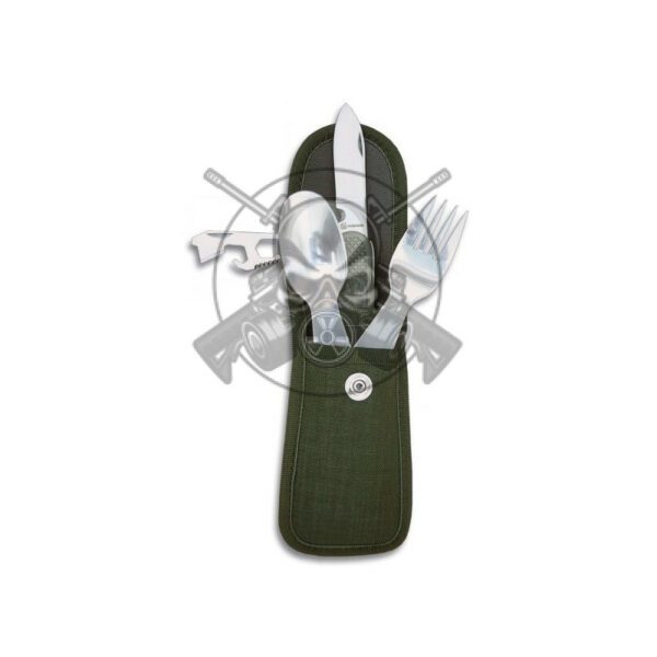 CUBIERTO MILITAR NAVAJA C/FUNDA CORDURA VERDE
