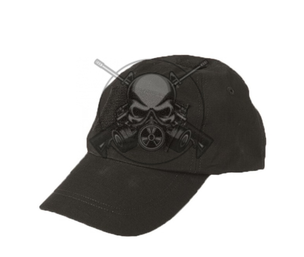 GORRA AIRSOFT VELCRO NEGRO