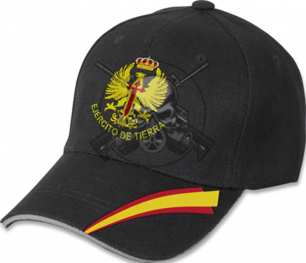 GORRA BORDADA  EJERCITO TIERRA NEGRA