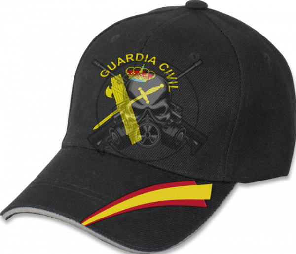 GORRA BARBARIC BORDADA GUARDIA CIVIL NEGRA