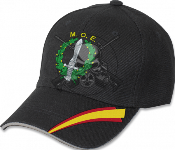 GORRA BORDADA M.O.E. NEGRA
