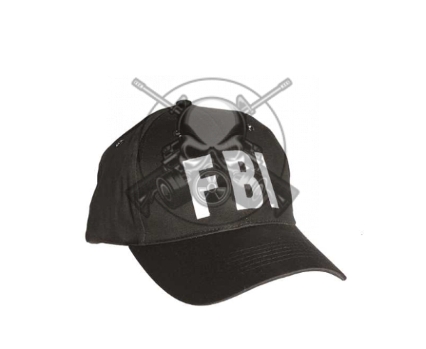 GORRA MILTEC BORDADA FBI NEGRA