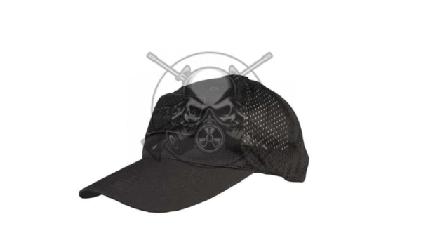 GORRA AIRSOFT VELCRO REJILLA NEGRA