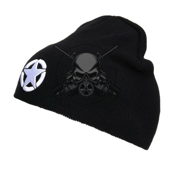 GORRO ACRÍLICO ESTRELLA NEGRO