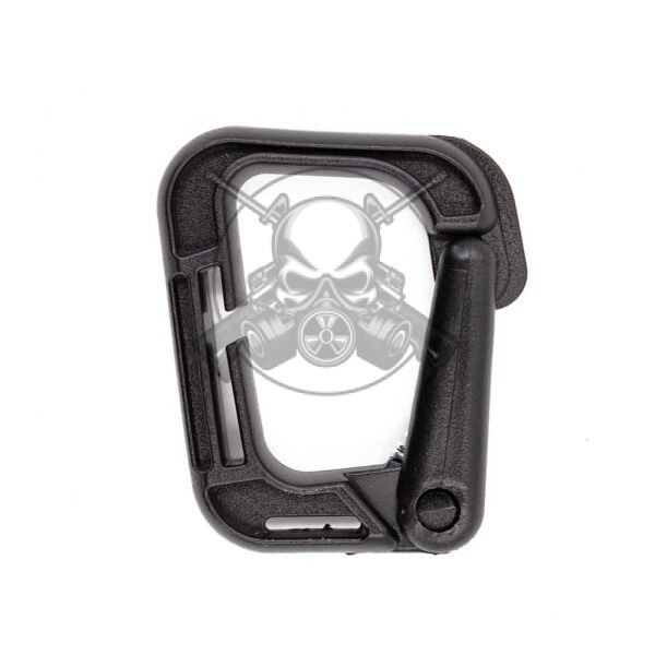 MOSQUETON PVC CUADRADO NEGRO