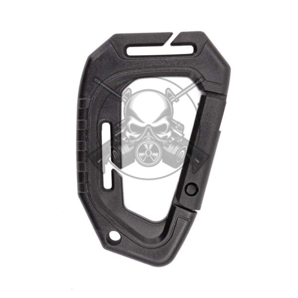 MOSQUETON PVC TACTICO 89MM NEGRO