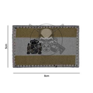 PARCHE MICROBORDADO BANDERA ESPAÑA VERDE