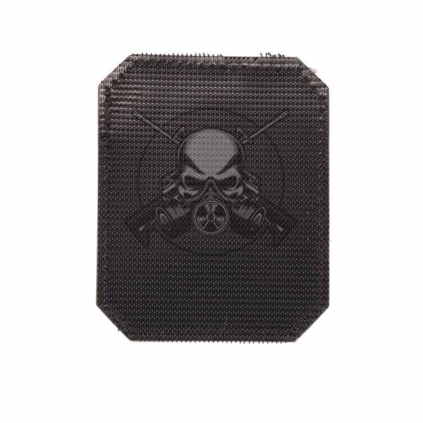 PARCHE PVC 3D CALAVERA PIRATA NEGRO - Imagen 2