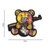 PARCHE PVC 3D TERROR TEDDY MARRON
