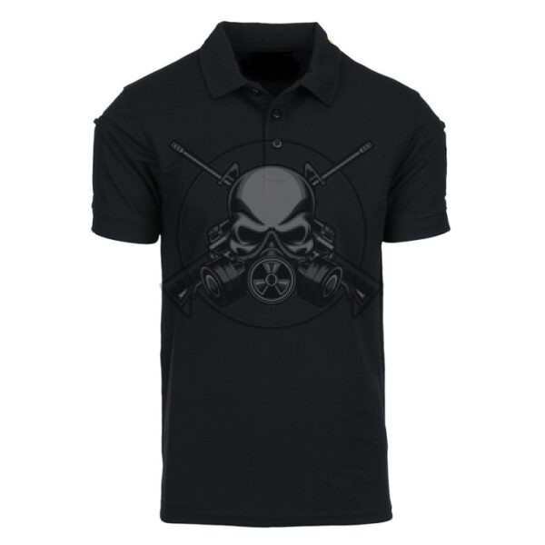 POLO TÁCTICO MANGA CORTA NEGRO