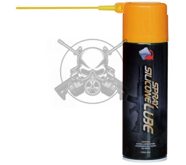 SILICONA LUBRICANTE PUFF DINO NEGRO/AMARILLO