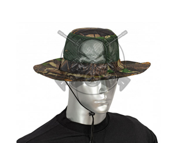SOMBRERO AUSTRALIANO REJILLA CAMO HOJAS VERDE