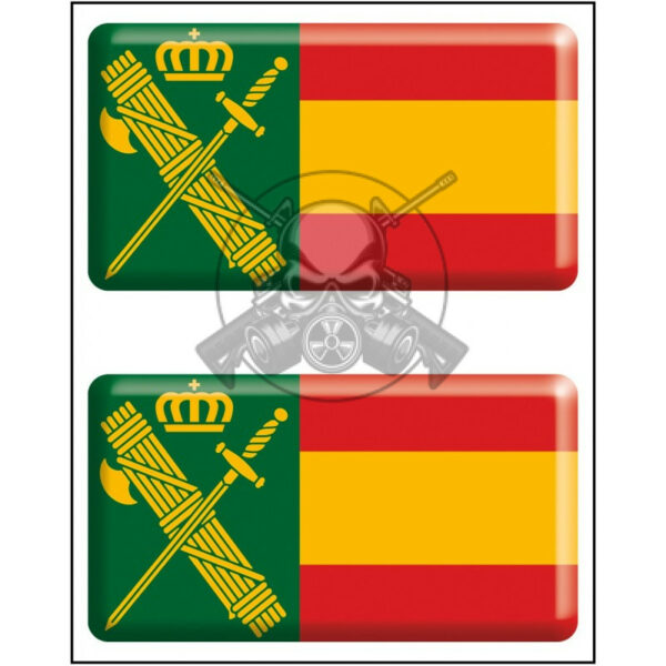 PEGATINA RESINA MED. GUARDIA CIVIL ESPAÑA