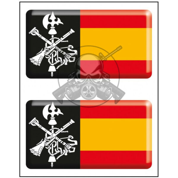PEGATINA RESINA MED. LEGIÓN ESPAÑA