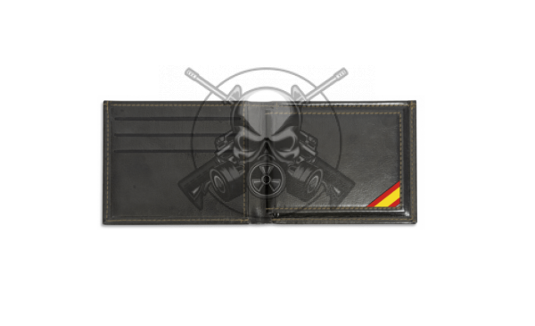 CARTERA PORTAPLACA DOBLE CNP ESPAÑA NEGRA