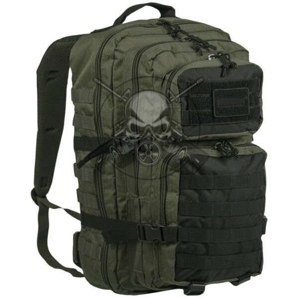 MOCHILA MOLLE ASALTO 36L VERDE-NEGRA
