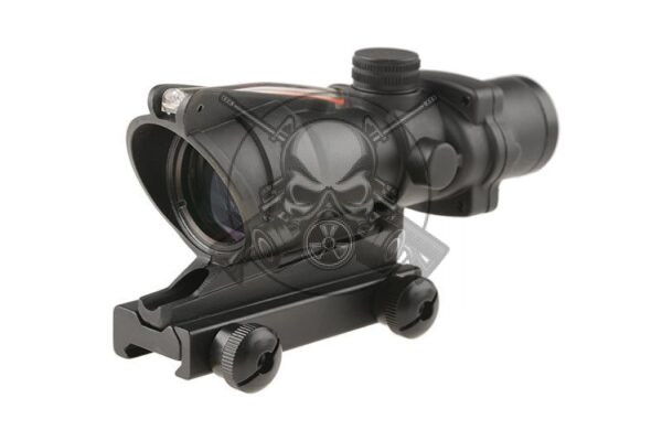 VISOR MAGNIFICADOR TETHA OPTICS 4x32 REDFIBER NEGRO