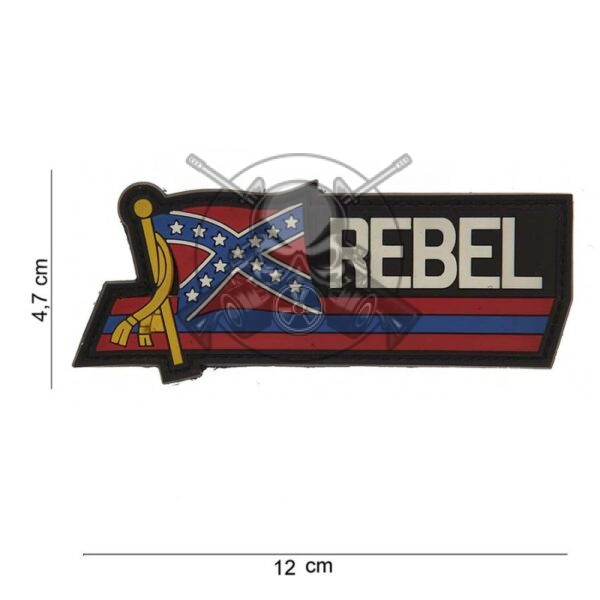 PARCHE PVC 3D REBEL