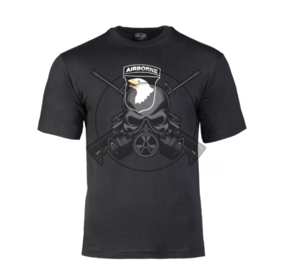 CAMISETA AIRBORNE NEGRA