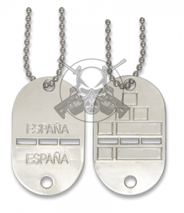 CHAPA IDENTIFICACION E.T. 1UNI. PLATA