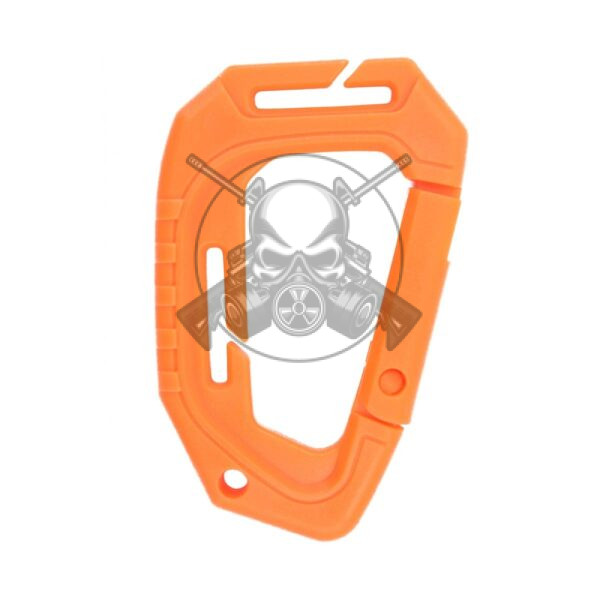 MOSQUETON PVC TACTICO 89MM NARANJA