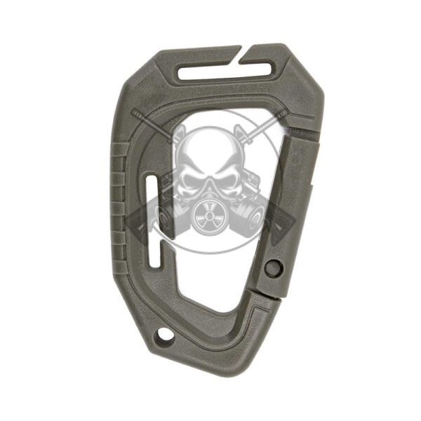 MOSQUETON PVC TACTICO 89MM VERDE