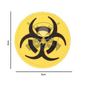 PARCHE PVC BIOHAZARD AMARILLO