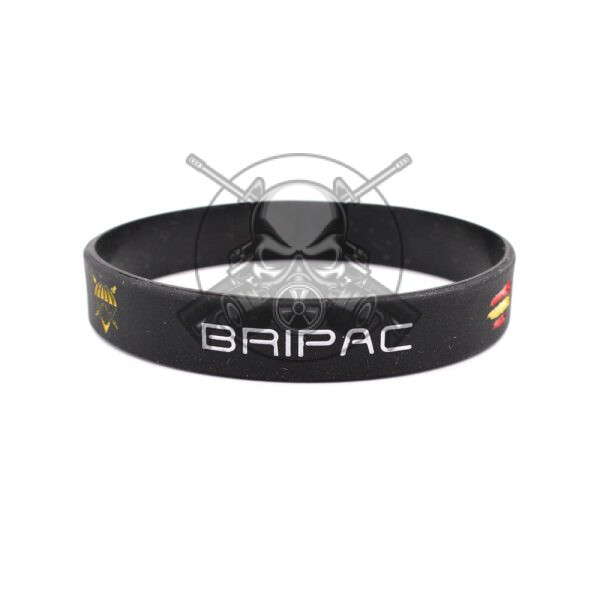 PULSERA GOMA BRIPAC NEGRA