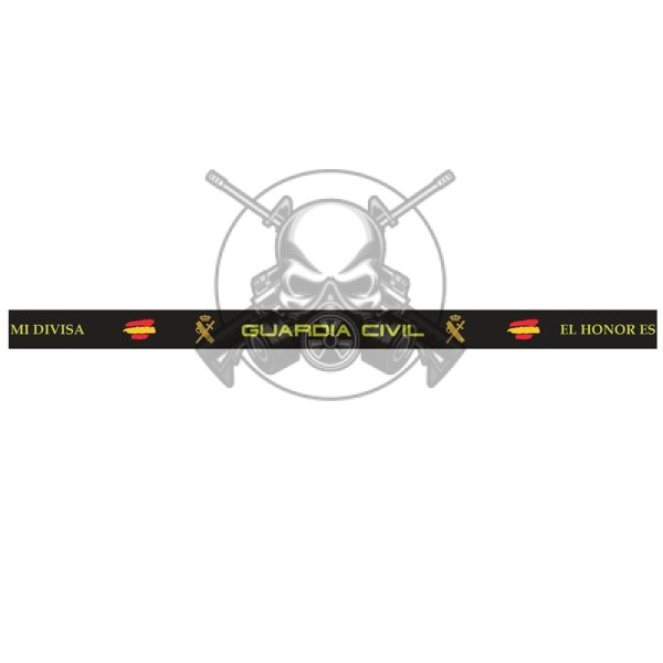 PULSERA GOMA GUARDIA CIVIL NEGRA - Imagen 3