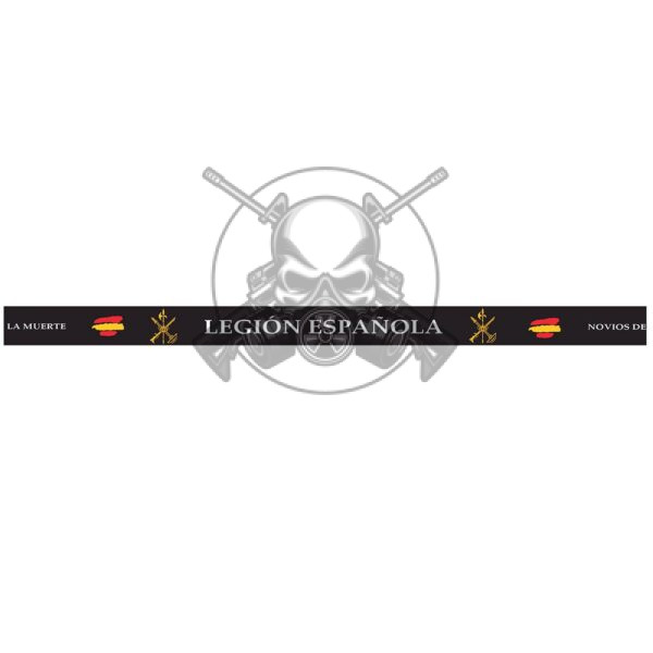 PULSERA GOMA LEGION NEGRA - Imagen 3
