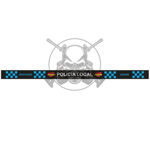 PULSERA GOMA POLICIA LOCAL NEGRA - Imagen 3