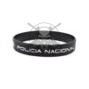 PULSERA GOMA POLICIA NACIONAL NEGRA