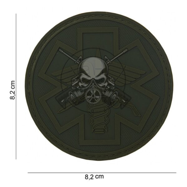 PARCHE PVC PARAMEDIC REDONDO VERDE