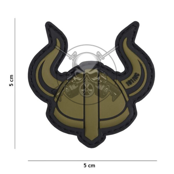 PARCHE PVC 3D CASCO VIKINGO TAN