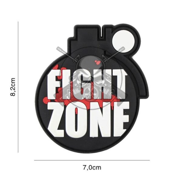 PARCHE PVC 3D GRANADA FIGHT ZONE NEGRO