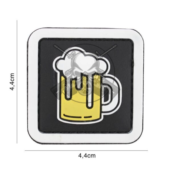PARCHE PVC 3D JARRA CERVECEZA AMARILLA