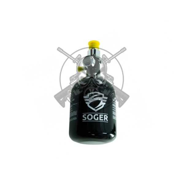 BOTELLA HPA SOGER 0.44L 3000 PSI ALUMINIO NEGRA